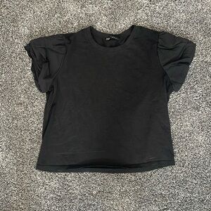 Zara ruffled sleeve top